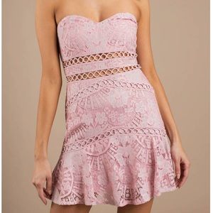 Kiss Me Pink Lace Dress